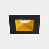 Downlight Play Deco Symmetrical Square Fixed 6.4W LED warm-white 2700K CRI 90 14.3º Black/Gold IP54 518lm