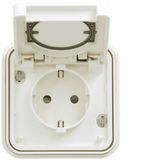 CUBYKO SOCKET SOCKET SAFETY PLUG IP55 WHITE