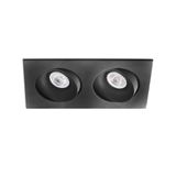 ARGON-2 ADJUSTABLE BLACK RECESSED LAMP 2XGU10