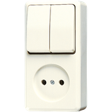 Combination socket 2-pole without earth 645A