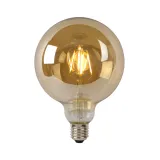 Lucide G125 - Filament bulb - Ø 12,5 cm - LED Dim. - E27 - 1x8W 2700K - Amber