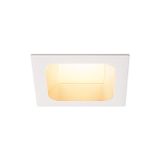 VERLUX, recessed fitting, LED, 3000K, matt white, 20W