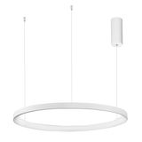 Triac Dimmable Sandy White Aluminium   & Acrylic  LED 61 Watt 230 Volt  4235Lm 3000K IP20   D: 78 H: 150 cm Adjustable Height