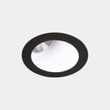 Downlight Play Deco Asymmetrical Round Fixed 17.7W LED warm-white 3000K CRI 90 32.7º ON-OFF Black/White IP54 1532lm