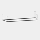 Lineal lighting system Apex Rectangular Pendant 1125mm x 3150mm 96W LED warm-white 3000K CRI 90 ON-OFF Black IP20 8336lm