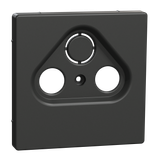 Central plate for antenna sockets, anthracite, system design