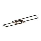 Ganado LED ceiling lamp matt black RGB