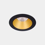 Downlight Play Deco Symmetrical Round Fixed 17.7W LED warm-white 3000K CRI 90 33.6º ON-OFF Black/Gold IP54 1554lm