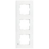 Karre Accessory White Three Gang Frame