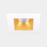 Downlight Play Deco Symmetrical Square Fixed 6.4W LED neutral-white 4000K CRI 90 14.3º White/Gold IP54 600lm