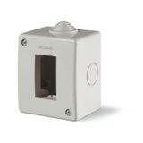 UNIBOX S.M.ENCLOSURE IP40 - 1 GANG