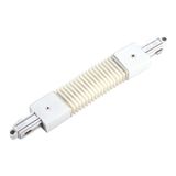 Flex coupler for 1-phase high-voltage track, white