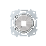 8618.1 CR Cover plate for data outlet 1-gang - Chrome Data connection 1 gang Chrome - Skymoon