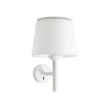 SAVOY WHITE WALL LAMP WHITE LAMPSHADE