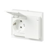 302EUJW-884 Socket outlet White - Impressivo