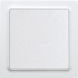 Rocker pushbutton in E-Design55, polar white glossy