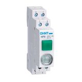 Push button with LED pilot 6.3Vac 2NO+1NC Green (NP9-PPV21-6,3)