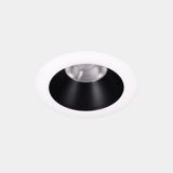 Downlight Play Deco Symmetrical Round Fixed 17.7W LED warm-white 2700K CRI 90 21.2º ON-OFF Black/White IP54 1565lm