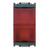 Red prismatic indicator unit grey