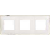 CLASSIA - COVER PLATE 2X3P WHITE GOLD