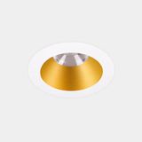 Downlight Play Deco Symmetrical Round Fixed 17.7W LED neutral-white 4000K CRI 90 50.6º White/Gold IP54 1391lm