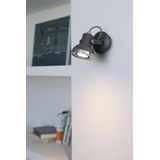 RING-1 GREY WALL LAMP 1 X GU10 LED 8W