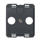 TV-RD-SAT-socket adaptor grey