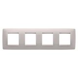 ONE INTERNATIONAL PLATE - IN PAINTED TECHNOPOLYMER - 2+2+2+2 MODULES HORIZONTAL - NATURAL BEIGE - CHORUSMART