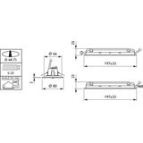 EM120B LED2S EL3 SELF-TEST WH