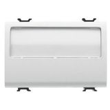 PUSH-BUTTON WITH ILLUMINATED NAME PLATE 250V ac - NO 10A - 3 MODULES - SATIN WHITE - CHORUSMART