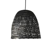 Dera Black Bamboo Lampshade 300x280mm