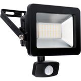 Floodlight - 30W 3300lm 4000K IP44  - Sensor - Sanan LED - Black