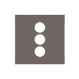 8555.3 TP 3RCA con unit cover plate XLR 1 gang Brown - Sky Niessen