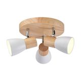 Lan Round Ceiling light 3xE14 Natural Wood