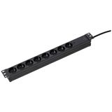 Power strip 19 inches
with shutter
sockets 8 way