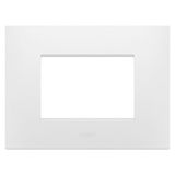 EGO PLATE - IN TECHNOPOLYMER - 3 MODULES - SATIN WHITE - CHORUSMART