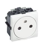 Socket PC 2P+T AFFLEURANTE BLANC