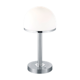 Berlin LED table lamp brushed steel