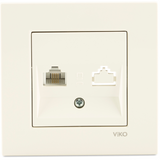 Karre Beige Numerical Phone Socket (CAT3)