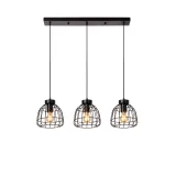 FILOX Pendant light-Black-3xE27-40W-Metal