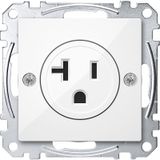 USA socket insert, 20 A, polar white glossy, system M