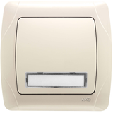 Carmen Beige Illuminated Labeled Buzzer Switch