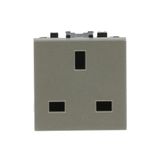 N2237 CV Socket outlet BS type British Standard Champagne - Zenit