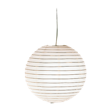 Paper pendant 40 cm globe white