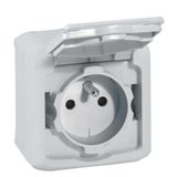 2P+E French std socket outlet Forix - surface mounting - 16 A - 250 V~ - grey