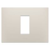 EGO PLATE - IN TECHNOPOLYMER - 1 MODULE - NATURAL BEIGE - CHORUSMART