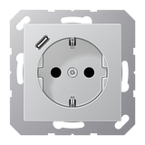 SCHUKO socket with USB type C A1520-18CAL