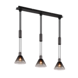 Stanley pendant 3-pc E27 matt black