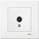 Karre White TV Socket Transitive (8-12-dB)