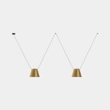 Pendant Attic Double Conic Shape E27 23W Black  00-7395-05-DL